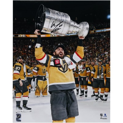 William Carrier Vegas Golden Knights Autographed Fanatics Authentic 2023 Stanley Cup Champions 16 x 20 Raising Cup Photograph