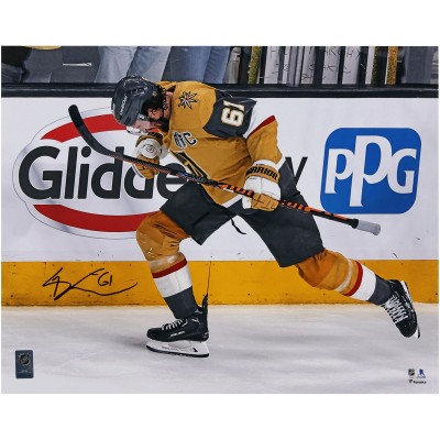 Mark Stone Vegas Golden Knights Autographed Fanatics Authentic 16 x 20 2023 Stanley Cup Final Game 5 Celebrating Photograph