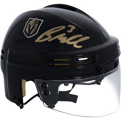 Шлем Brayden McNabb Vegas Golden Knights Autographed Fanatics Authentic Black Mini