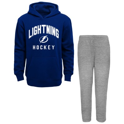 Штаны Толстовка Toddler Tampa Bay Lightning Blue/Heather Gray Play by Play & Set