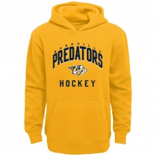 Toddler Nashville Predators Gold/Heather Gray Play by Play Pullover Hoodie & Pants Set