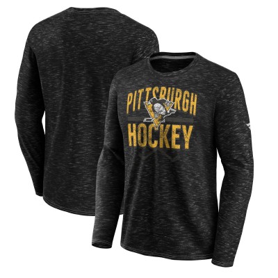 Pittsburgh Penguins Fanatics Gray Iced Out Long Sleeve T-Shirt