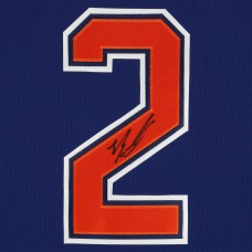 Игровая джерси Evan Bouchard Edmonton Oilers Autographed Fanatics Authentic Royal Adidas Authentic