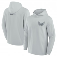 Толстовка Washington Capitals Fanatics Gray Elements Lightweight Tri-Blend Fleece