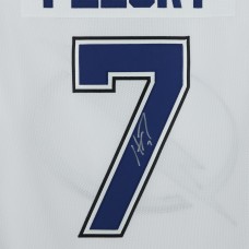 Игровая джерси Haydn Fleury Tampa Bay Lightning Fanatics Authentic Autographed White Adidas Authentic