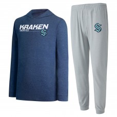 Толстовка и штаны Seattle Kraken Concepts Sport Meter - Gray/Deep Sea Blue