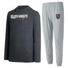 Толстовка и штаны Vegas Golden Knights Concepts Sport Meter - Gray/Black Толстовка и штаны Vegas Golden Knights Concepts Sport Meter - Gray/Black