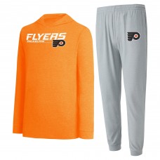 Толстовка и штаны Philadelphia Flyers Concepts Sport Meter - Gray/Orange
