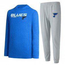 Толстовка и штаны St. Louis Blues Concepts Sport Meter - Gray/Blue