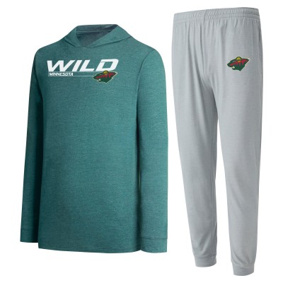 Толстовка и штаны Minnesota Wild Concepts Sport Meter - Gray/Green