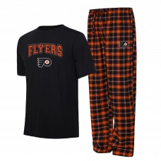Футболка и штаны Philadelphia Flyers Concepts Sport Arctic - Black/Orange