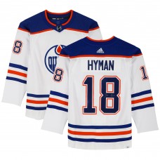Игровая джерси Zach Hyman Edmonton Oilers Autographed Fanatics Authentic Royal White Authentic