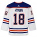 Игровая джерси Zach Hyman Edmonton Oilers Autographed Fanatics Authentic Royal White Authentic