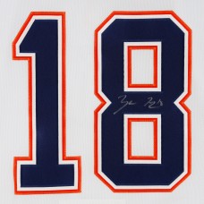 Игровая джерси Zach Hyman Edmonton Oilers Autographed Fanatics Authentic Royal White Authentic