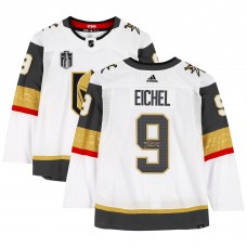 Игровая джерси Jack Eichel Vegas Golden Knights Autographed Fanatics Authentic White Adidas Authentic with 2023 Stanley Cup Final Patch
