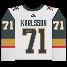 Игровая джерси William Karlsson Vegas Golden Knights Autographed Fanatics Authentic White Adidas Authentic with 2023 Stanley Cup Final Patch