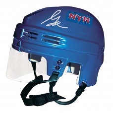 Gabe Perreault New York Rangers Autographed Fanatics Authentic Blue Mini Helmet Gabe Perreault New York Rangers Autographed Fanatics Authentic Blue Mini Helmet