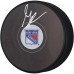 Шайба с автографом Gabe Perreault New York Rangers Autographed Fanatics Authentic