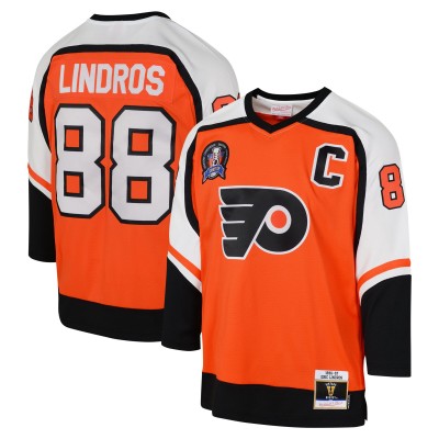 Игровая джерси Eric Lindros Philadelphia Flyers Mitchell & Ness Youth 1996-97 Blue Line Player - Orange