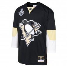 Подростковая Pittsburgh Penguins Mitchell & Ness Black 2008 Blue Line Blank Jersey