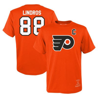 Футболка Eric Lindros Philadelphia Flyers Mitchell & Ness Youth Name & Number - Orange
