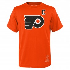 Футболка Eric Lindros Philadelphia Flyers Mitchell & Ness Youth Name & Number - Orange