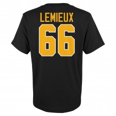 Именная футболка Mario Lemieux Pittsburgh Penguins Mitchell & Ness Youth - Black