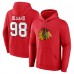 Толстовка Connor Bedard Chicago Blackhawks Authentic Stack Name & Number Tri-Blend - Red