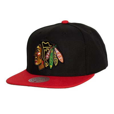 Бейсболка Chicago Blackhawks Mitchell & Ness Core Team Ground 2.0 - Black
