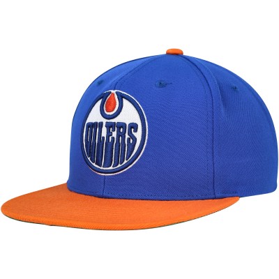 Edmonton Oilers Mitchell & Ness Blue Core Team Ground 2.0 Snapback Hat