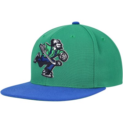 Vancouver Canucks Mitchell & Ness Green Core Team Ground 2.0 Snapback Hat
