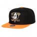 Бейсболка Anaheim Ducks Mitchell & Ness Black Core Team Ground 2.0