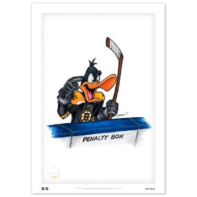 Boston Bruins Daffy Duck 24 x 36 Looney Tunes Limited Edition Fine Art Print
