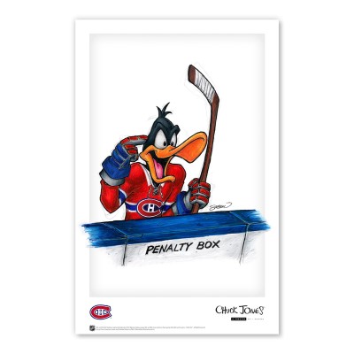 Montreal Canadiens Daffy Duck 24 x 36 Looney Tunes Limited Edition Fine Art Print
