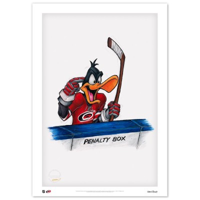 Carolina Hurricanes Daffy Duck 24 x 36 Looney Tunes Limited Edition Fine Art Print