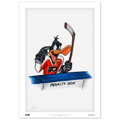 Philadelphia Flyers Daffy Duck 24 x 36 Looney Tunes Limited Edition Fine Art Print