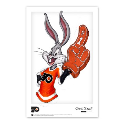 Philadelphia Flyers Bugs Bunny 11 x 17 Looney Tunes Poster Print