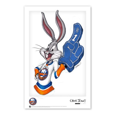 New York Islanders Bugs Bunny 11 x 17 Looney Tunes Poster Print