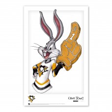 Pittsburgh Penguins Bugs Bunny 11 x 17 Looney Tunes Poster Print