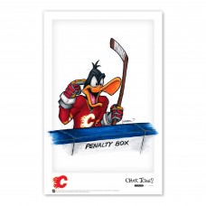Calgary Flames Daffy Duck 11 x 17 Looney Tunes Poster Print