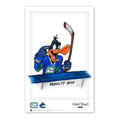 Vancouver Canucks Daffy Duck 11 x 17 Looney Tunes Poster Print