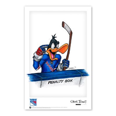 New York Rangers Daffy Duck 11 x 17 Looney Tunes Poster Print