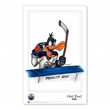 Edmonton Oilers Daffy Duck 11 x 17 Looney Tunes Poster Print