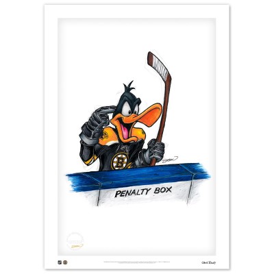 Boston Bruins Daffy Duck 14 x 20 Looney Tunes Limited Edition Fine Art Print