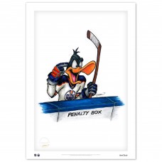 Edmonton Oilers Daffy Duck 14 x 20 Looney Tunes Limited Edition Fine Art Print