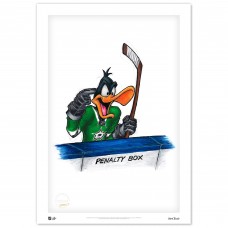 Dallas Stars Daffy Duck 14 x 20 Looney Tunes Limited Edition Fine Art Print