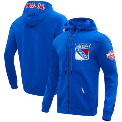 Толстовка на молнии New York Rangers Pro Standard Classic Chenille - Blue