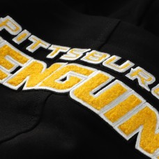 Pittsburgh Penguins Pro Standard Black Classic Chenille Full-Zip Hoodie Jacket Pittsburgh Penguins Pro Standard Black Classic Chenille Full-Zip Hoodie Jacket