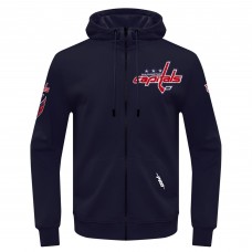 Толстовка на молнии Washington Capitals Pro Standard Navy Classic Chenille