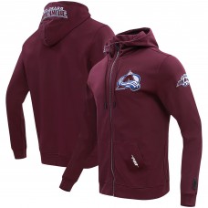 Толстовка на молнии Colorado Avalanche Pro Standard Classic Chenille Jacket - Burgundy